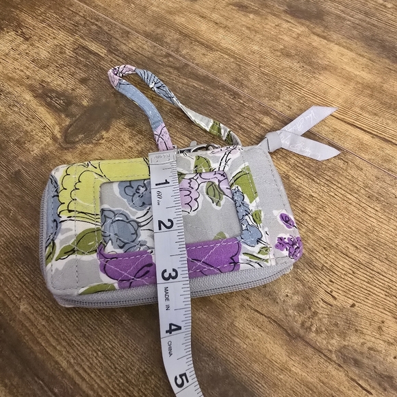 Vera Bradley Gray Small Floral Wristlet Wallet - Picture 7 of 8